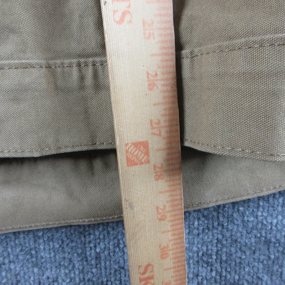 Levis Jacket Mens 2XL Beige Canvas Button Front Workwear Pockets Utility